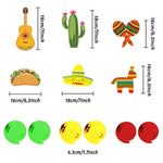 Fiesta Mexican Themed Happy Birthday Banner Paper Pompoms Mexico Fans Fiesta Decorations Balloons Party Decorations