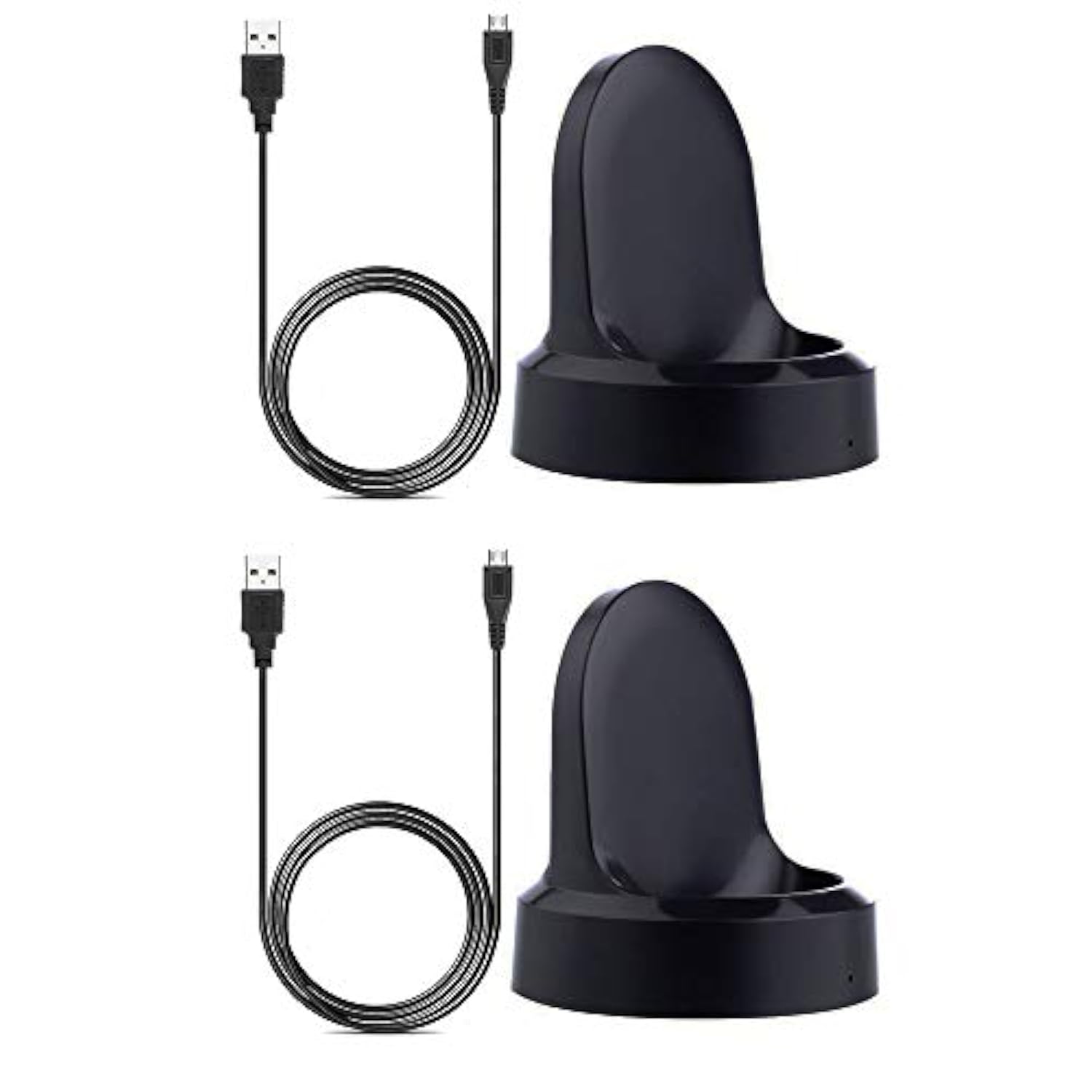 For Gear S3 Charger Dock (2 Pack), Charging Cradle Dock For Samsung Gear S3 Frontier, Gear S3 Classic Smart Watch (2 Pack)