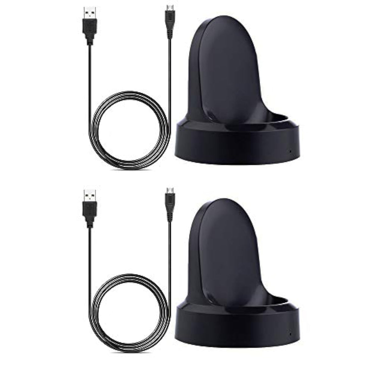 For Gear S3 Charger Dock (2 Pack), Charging Cradle Dock For Samsung Gear S3 Frontier, Gear S3 Classic Smart Watch (2 Pack)