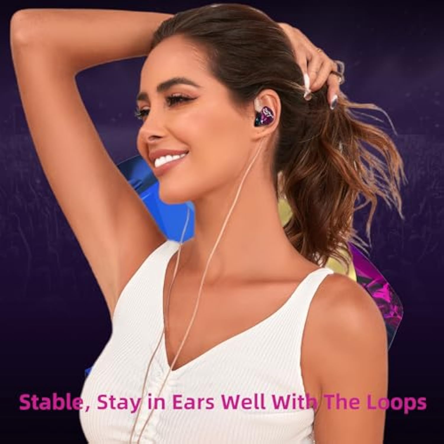 Easy Kz Zst Colorful Hybrid Banlance Armature With Dynamic In-Ear Earphone 1Ba+1Dd Hifi Headset Kz In Ear Monitors Headphones Wired Earbuds Iem Earphones Gaming Earbuds (Colorful Without Mic)