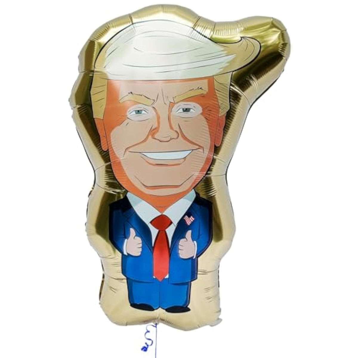 Huge 40-Inch Donald Trump Gold Foil Balloon - Birthday Party Decoration, Political Satire Cartoon, Funny Gift - Perfect For Bbqs, Rallies, And Parties