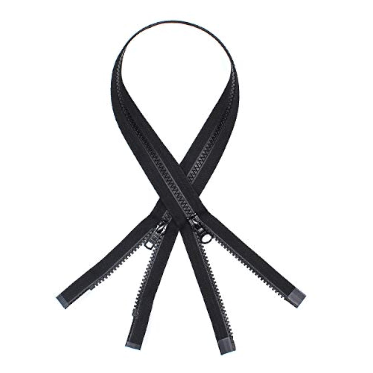 Vislon 2-Way Separating Zipper, 26", Black