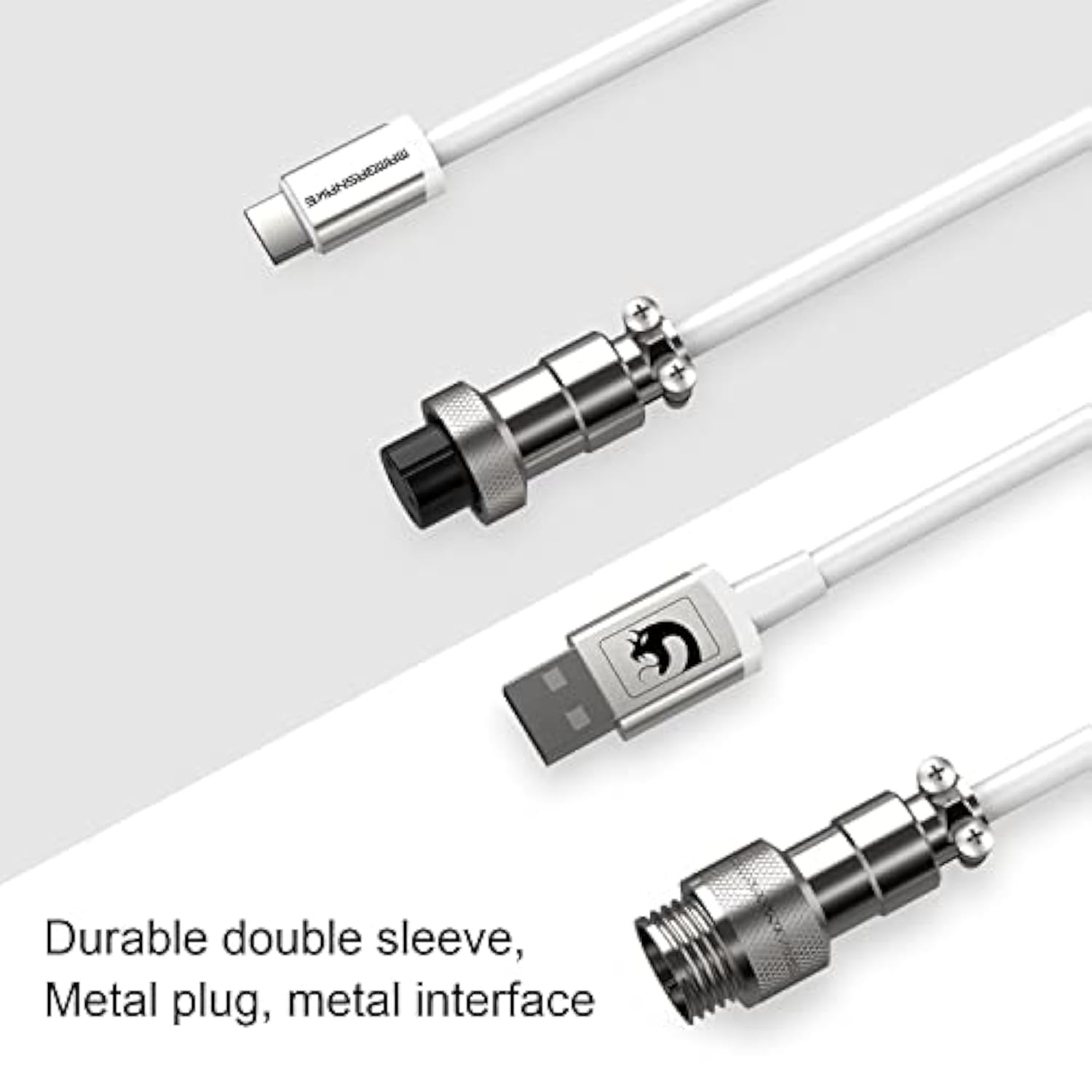 C01 Custom Coiled Usb C To A Cable With Detachable Double Sleeved Spiral Cable