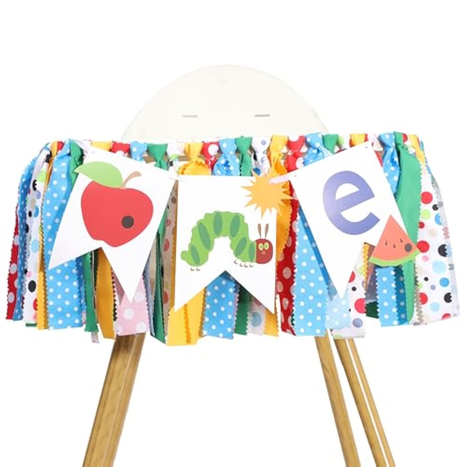 Caterpillar High Chair Banner Very Hungry Caterpillar 1st Birthday Party Decor