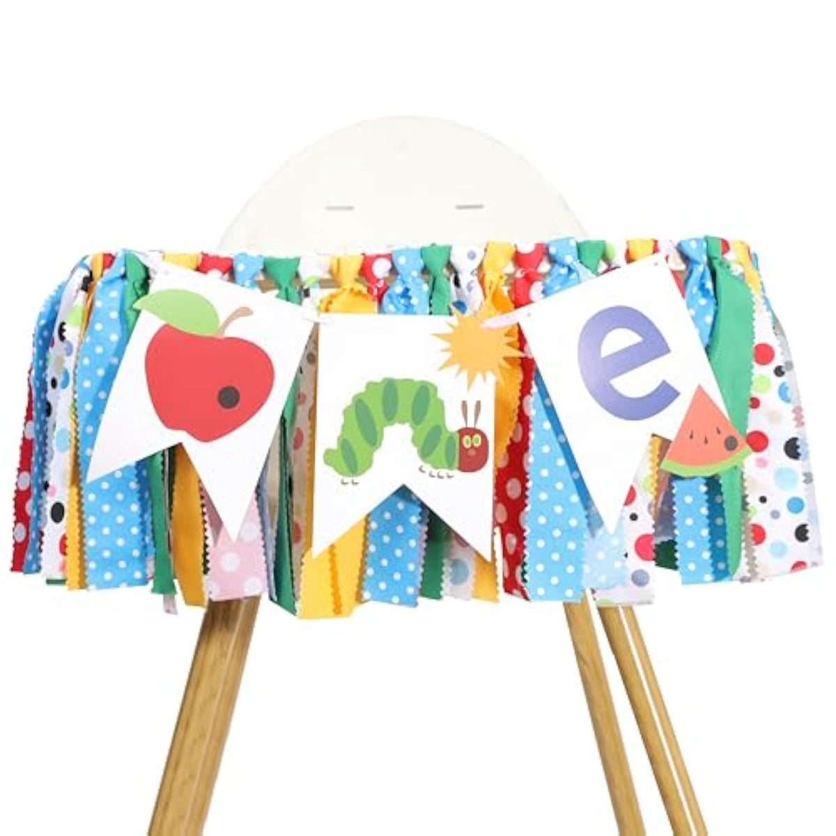 Caterpillar High Chair Banner Very Hungry Caterpillar 1st Birthday Party Decor