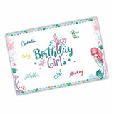 Birthday Girl Large Signature Card?Mermaid Guest Book Alternative?Under The Sea Sign Decorations For Girls?Creative Wall Art Poster, Keepsake Sign 10X15 Inches, Party Decorations And Supplies-A13