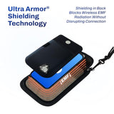 Emf Radiation Blocker Phone Pouch (Black) - Lightweight Radiation Blocker For Cell Phone With Crossbody Strap - Emf Shield With Extra Pocket (7.5 X 4 In)
