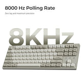 C1 Pro 8K Qmk Wired Custom Mechanical Keyboard, Tkl Layout Launcher Support With Hot-Swappable Super Red Switch, Pbt Keycaps Compatible For Mac Windows Linux