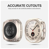 6+6 Pack Galaxy Watch 7 Ultra 47Mm Screen Protector- Protective Case+Tempered Glass Screen Protector Full Coverage Hard Pc Protective Cover Hd Thin Cover For Samsung Galaxy Watch 7 Ultra 47Mm Women