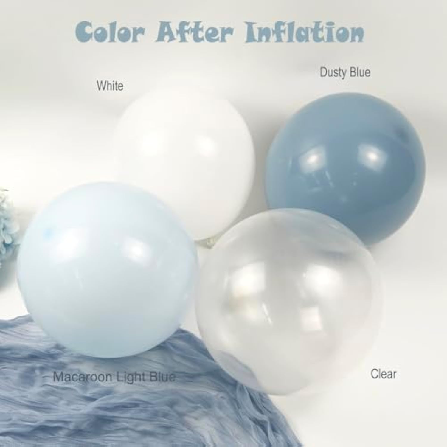 Dusty Blue Balloon Arch Kit 126 Pcs Light Blue And White Balloon Arch Garland Kit Include Macaron Balloons For Wedding Birthday Baby Shower Gender Reveal Bridal Decorations