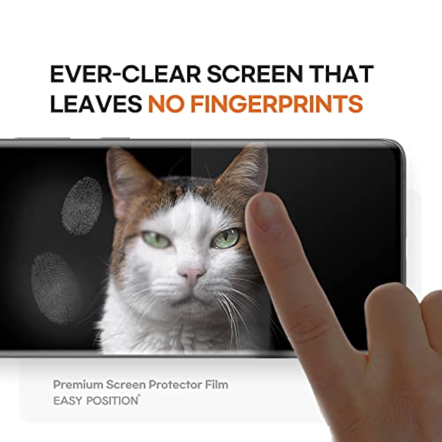 Screen Protector Film (3-Pack) For Galaxy S22 Ultra, [Matte] Anti Glare, Fingerprint Compatible Perfect Touch, Easy Installation With Guide Tool