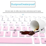 Mubuy Keyboard Cover For 15.6" Dell Latitude 5580 5590 5591 E5550 E5570|15.6" Precision M5520 |17.3" Dell Precision M7510 M7520 M7710 M7720 Laptop Skin-Gradual Pink