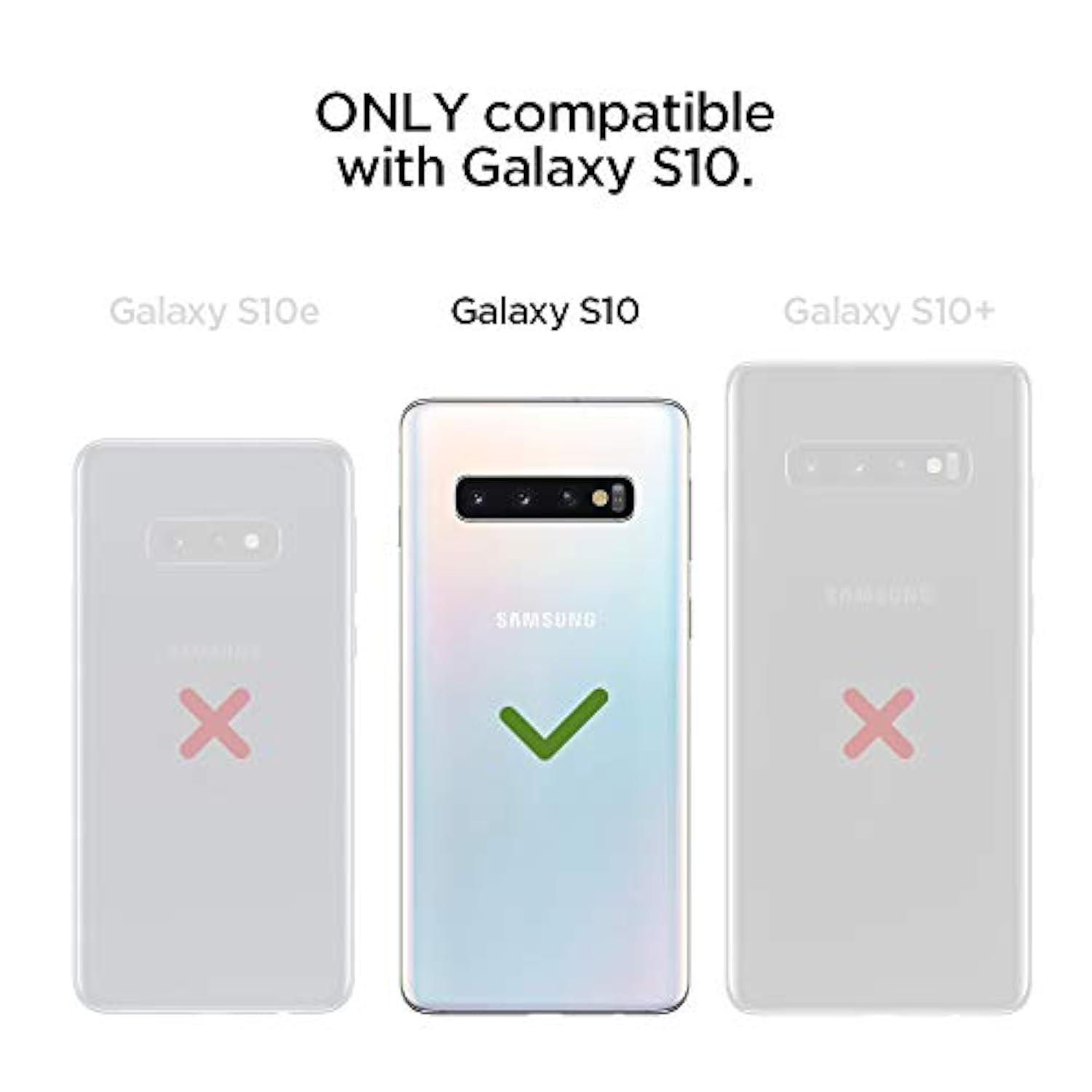 Spigen Tough Armor Designed for Samsung Galaxy S10 Case (2019) - Black