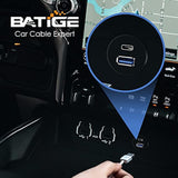 Type C 3.1 And Usb 3.0 Car Mount Flush Cable Male To Female Waterproof Extension For Car Truck Boat Motorcycle Dashboard Panel - 3Ft