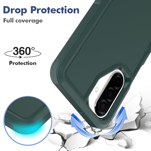 for Galaxy A17 5G Phone Case,[Military Grade Drop Tested] with Screen Protector, Dual Layer Protective Heavy Duty Cell Phone Cover Non-Slip