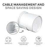 Cable Organizer For Whole Wifi Booster, Home Wifi Mesh System For Tp Link Deco X20 And X60, Easy-To-Install Wall Mounted Holder For Booster, White