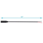10-Pack 3.5Mm 1/8" To Speaker Wire Ts Mono Female Jack To Bare Wire Pigtail 3.5Mm Plug Connector Adapter Repair Audio Cable For Speaker, Trigger Cable