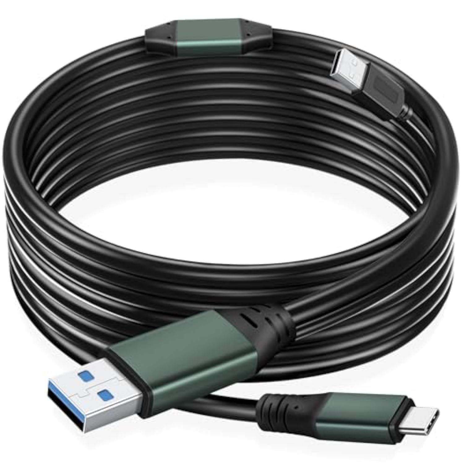 50Ft Link Cable For Pc Vr Compatible With Oculus/Quest 3S/3/2/1/Pro,Pico 4/Ultra Accessories And Steamvr, High Speed Pc Data Transfer?Usb 3.0 A To Usb C Cable For Vr Headset