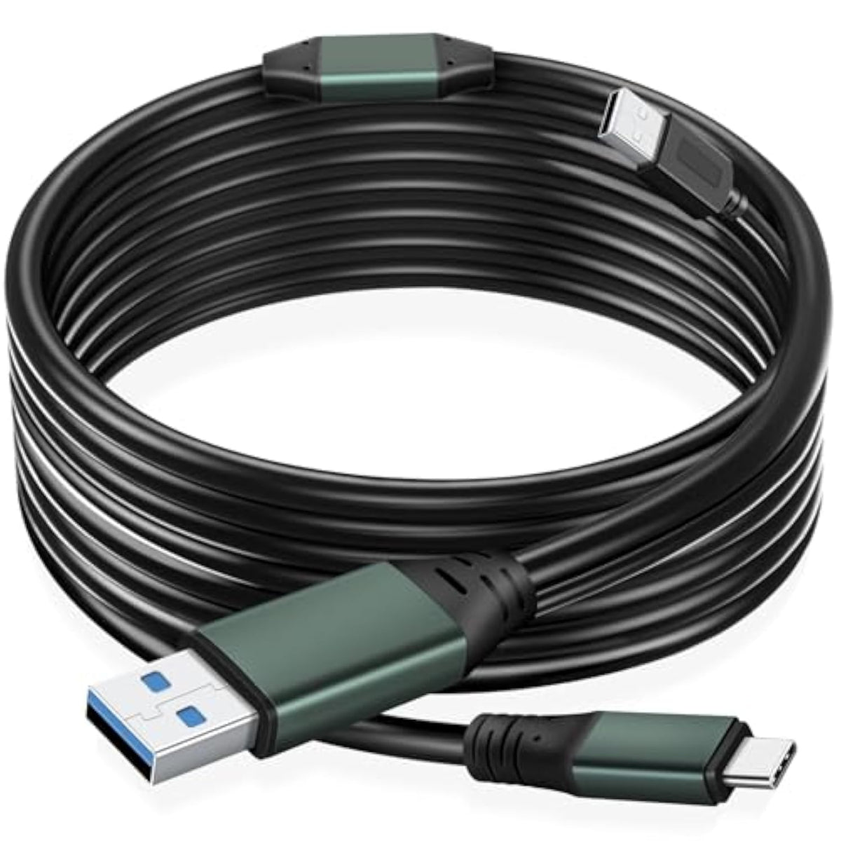 50Ft Link Cable For Pc Vr Compatible With Oculus/Quest 3S/3/2/1/Pro,Pico 4/Ultra Accessories And Steamvr, High Speed Pc Data Transfer?Usb 3.0 A To Usb C Cable For Vr Headset