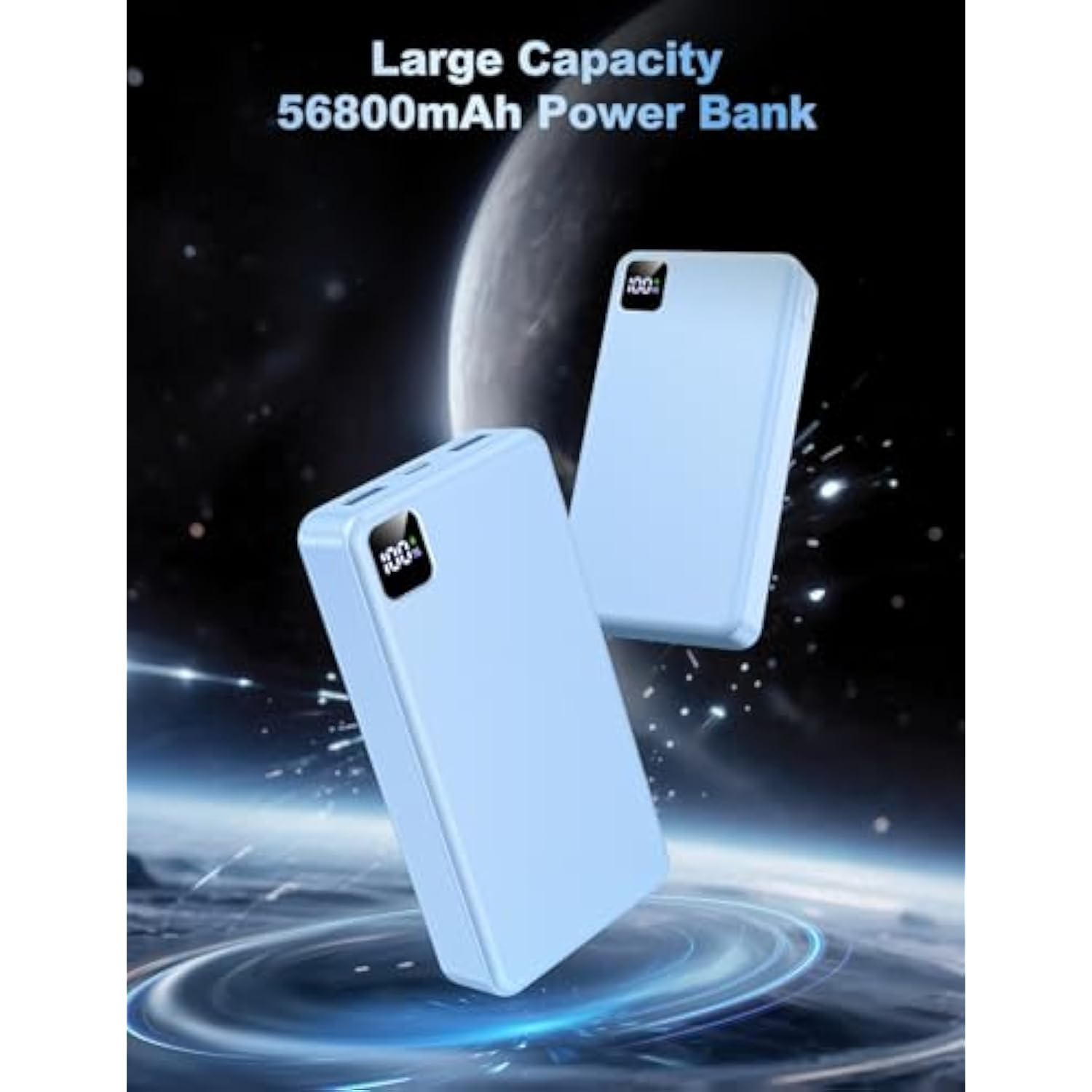 Portable Charger Power Bank 56800Mah Battery Pack-22.5W Fast Charging With Usb C & Led Display, 3 Outputs High Capacity Portable Power Bank For Iphone 16/15/14/13 Series, Samsung, Ipad Etc