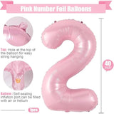40in Pink 2026 Foil Balloons for New Year Christmas & Graduation Party