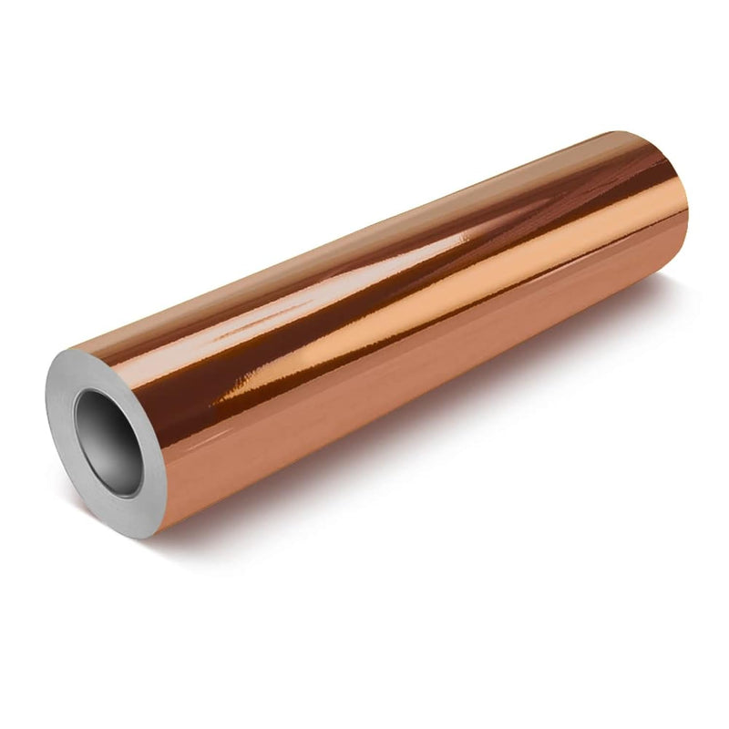 Deco65 Metallic Chrome Rose Gold Gloss Permanent Adhesive Craft Vinyl