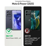 Guardian Case For Motorola Moto G Power 5G 2025 [Not Fit 2024 Version], [20Ft Mil-Grade Drop Tested],[2 Front Frames] Full-Body Shockproof Cover With Built-In Screen Protector, Black/Clear