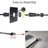 Starlink Ethernet Adapter Gen 3/Mini, Ip68 Waterproof Standard V3/Mini Dish And Router Connector, Starlink Cable Extension To Rj45 Ethernet Cable Interface