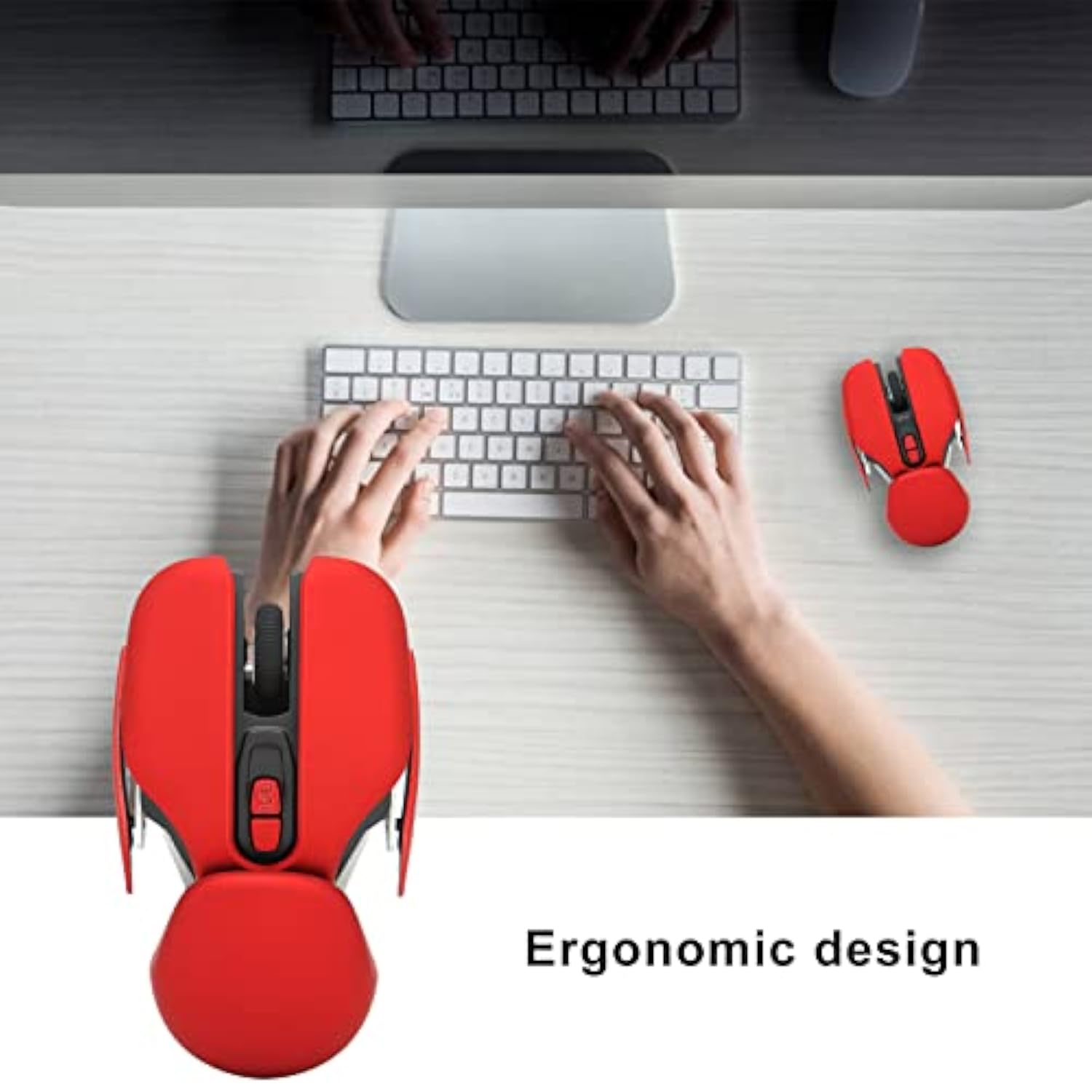 Ergonomic Gaming Mouse With Adjustable 800/1200/1600 Dpi, 16 Way Automatic Frame Skip Rechargeable Laptop Tablet Computer Office Optics For Gamer, Pc