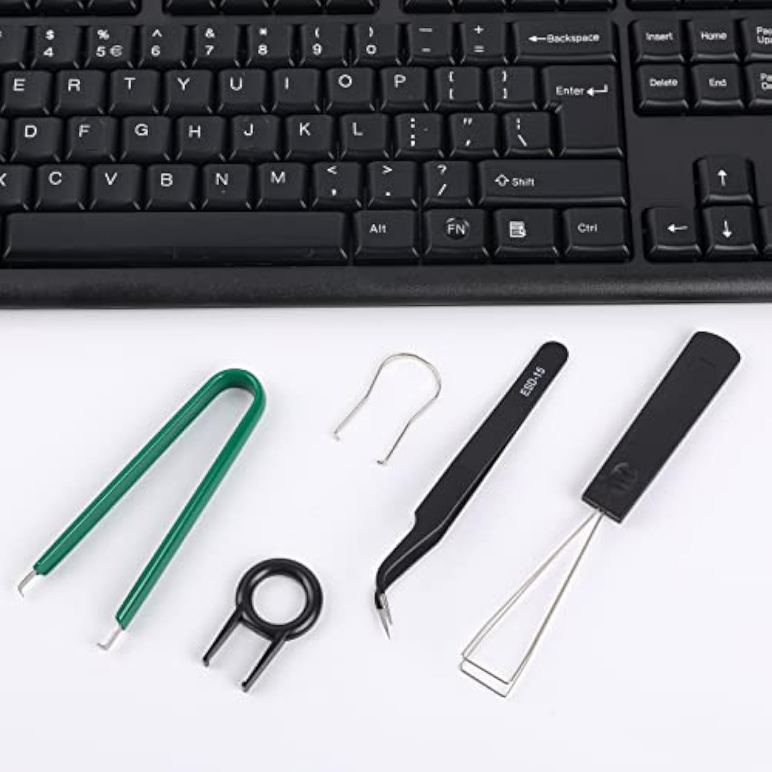 5 Pcs Keyboard Puller Set,Keyboard Cleaning Tools Set Switch Puller Set Stainl
