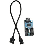 Motherboard Usb 9Pin Header Female 1 To 2 Male Splitter Cable Connector Adapter With 30Cm Extension Cable