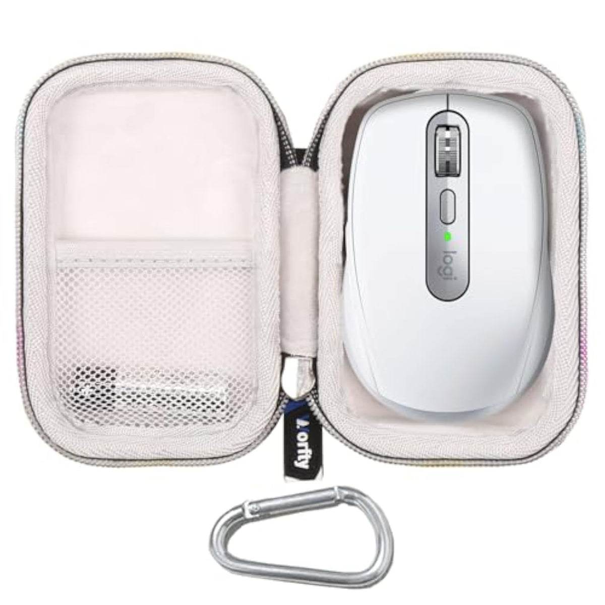Mouse Carrying Case For Logitech Mx Anywhere 3S / 2S / 3/2 / Razer Orochi V2 Compact Performance Mouse (White)