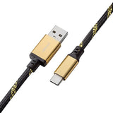 CableMod Pro Coiled Keyboard Cable (Pastel Rainbow, USB A to USB Type C, 150cm