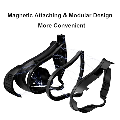 F3 V3 Magnetic Facial Interface For Quest 3, Flexible And Adaptive Frame With Multi-Material Pads, Not Compatible With Quest 3S Or Official Charging Dock