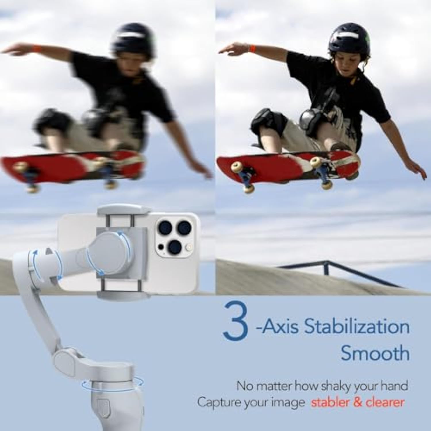 Gimbal Stabilizer For Smartphone,3-Axis Phone Gimbal For Android & Iphone 14 Pro Max,Phone Stabilizer For Video Recording With Face/Object Tracking,Vlogging Kit,Portable- Isleeky L7C Pro…