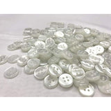 15Mm. Mix Colors Black,Off-White,Transparent 4 Holes Standard Shirt Bu