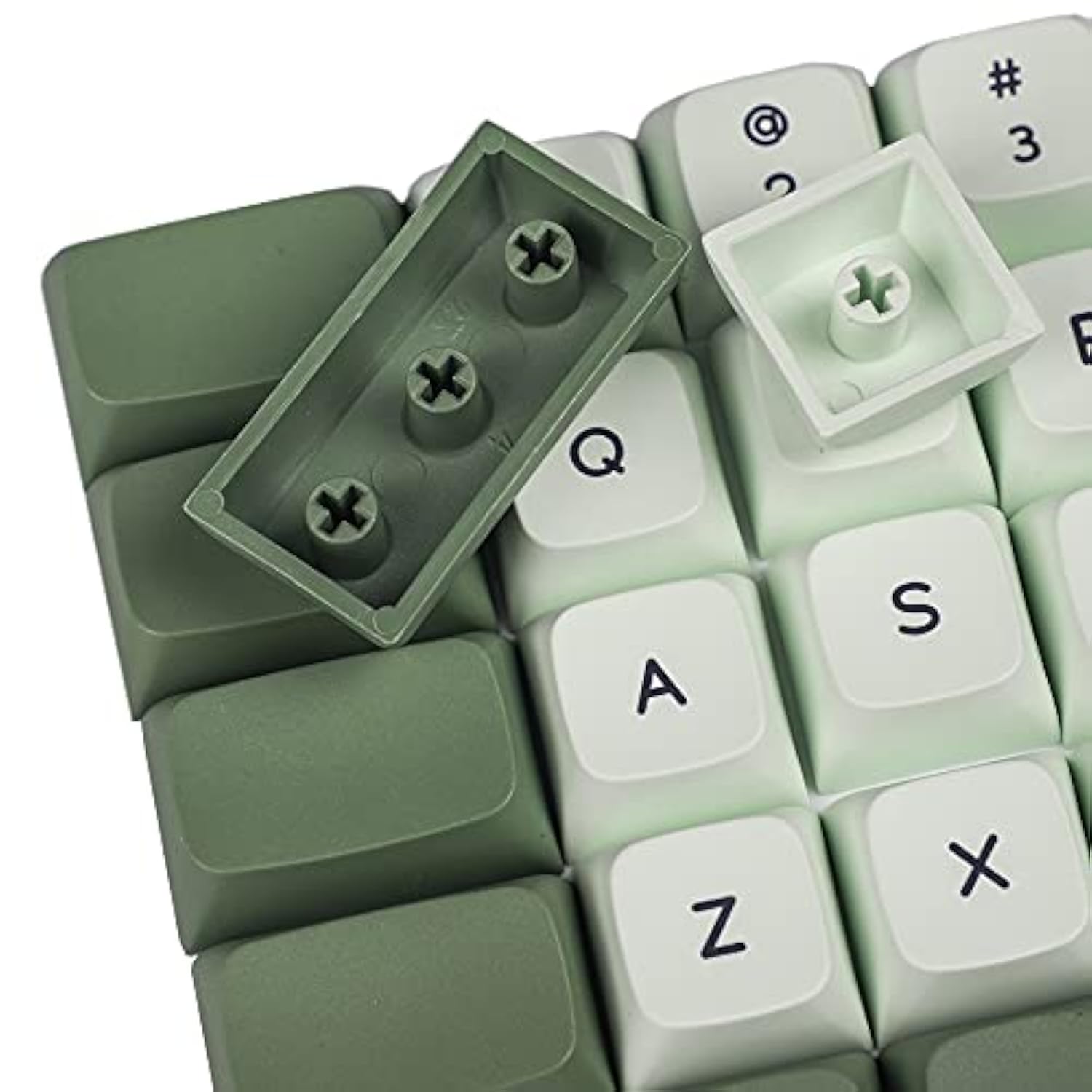 Zda Similar To Xda Keycaps Thick Pbt Matcha Dye-Sublimation Keycap Set For Erg