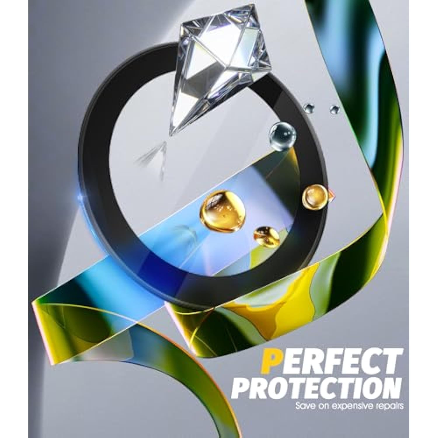 (2 Sets) Camera Lens Protector Compatible For Samsung Galaxy Z Flip 7/Z Flip 7 Fe, Protector De Cámera One-Step Installation Tray Individual Alloy Metal Ring Glass Case Friendly - Black