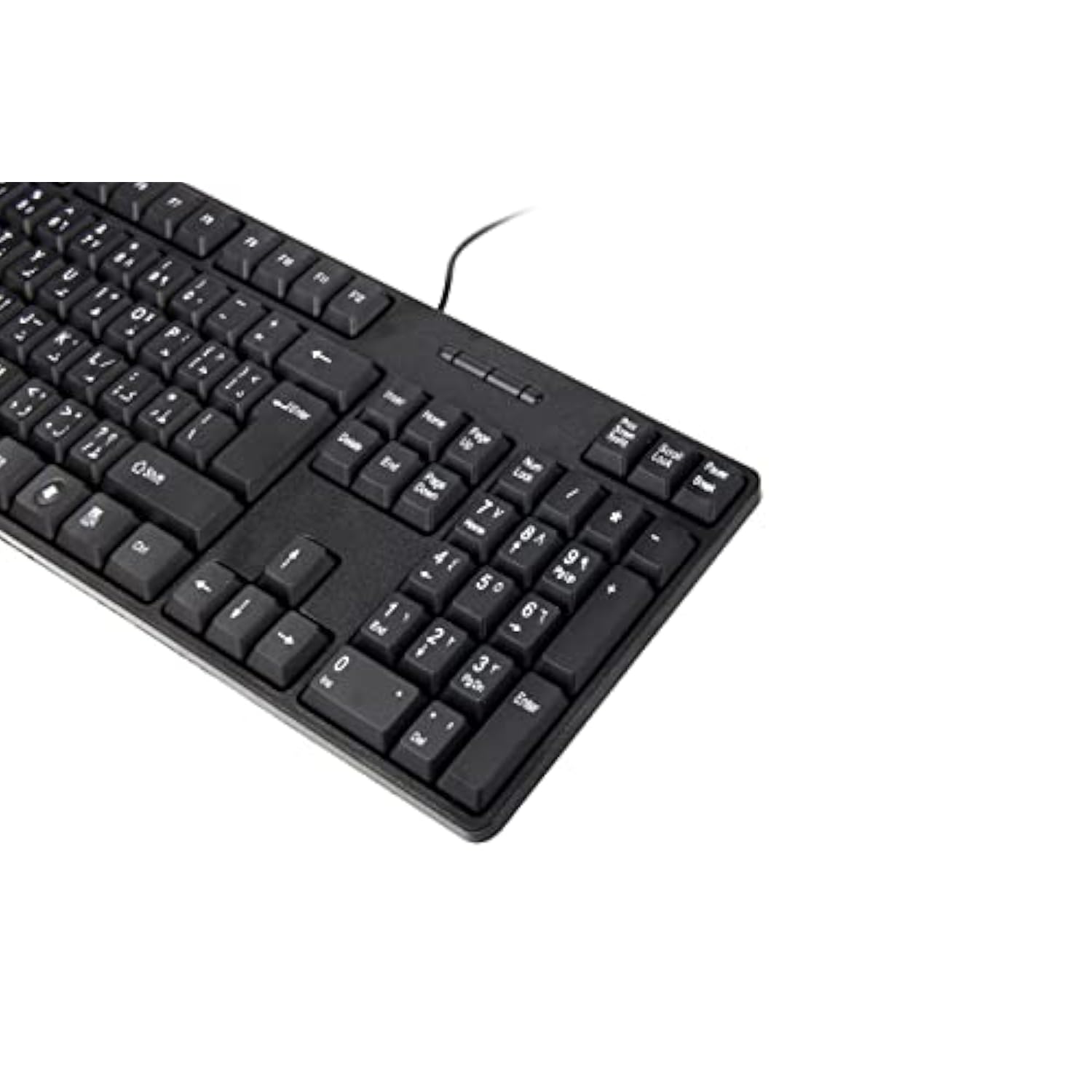 Mcsaite Wired Arabic/English Computer Keyboard, Full-Size Keyboard, 104-Keys,