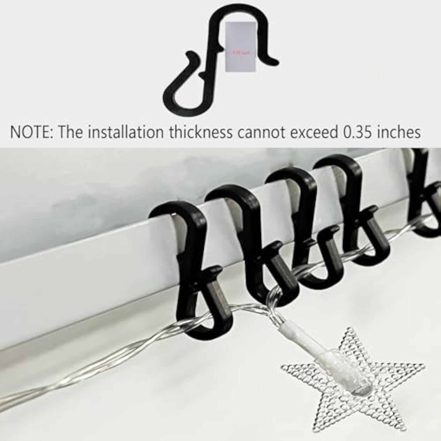 Pack Of 100 Holiday Light Clips Christmas Light Clips Outdoor Hang String Lights Clips Hooks For Christmas Decoration String Lights Weatherproof Outdoor Lights Clips For Halloween Xmas