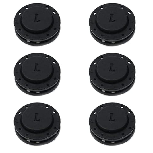 12Pcs Magnetic Clothes Buttons Black Hidden Coat Button Nylon Windbrea