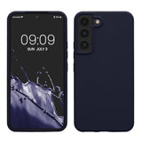 Samsung Galaxy S22 Case Compatible with kwmobile TPU Silicone Phone Cover Deep Ocean