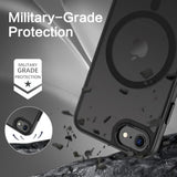 Magnetic For Iphone Se Case, Iphone Se 2022/3Rd/2020/2Nd Gen Iphone 8/7 Phone Case 4.7", [Compatible With Magsafe] Translucent Matte Slim Thin Shockproof Women Men Protective Cover, Black