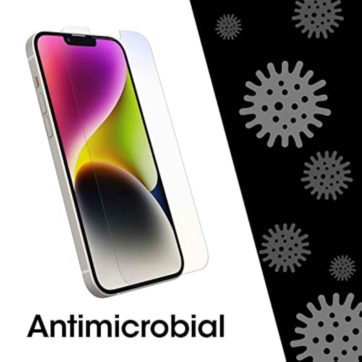 OtterBox AMPLIFY GLASS ANTIMICROBIAL BLUE LIGHT Screen Protector for iPhone 14 Plus, Flawless Touch Response, Fingerprint Resistant, Precision Fit, Vibrant Clarity