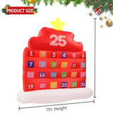 7Ft Christmas Inflatable Decoration, Countdown Inflatable Outdoor Decoration With Daily Surprise, Blow Up Xmas Decor Wit