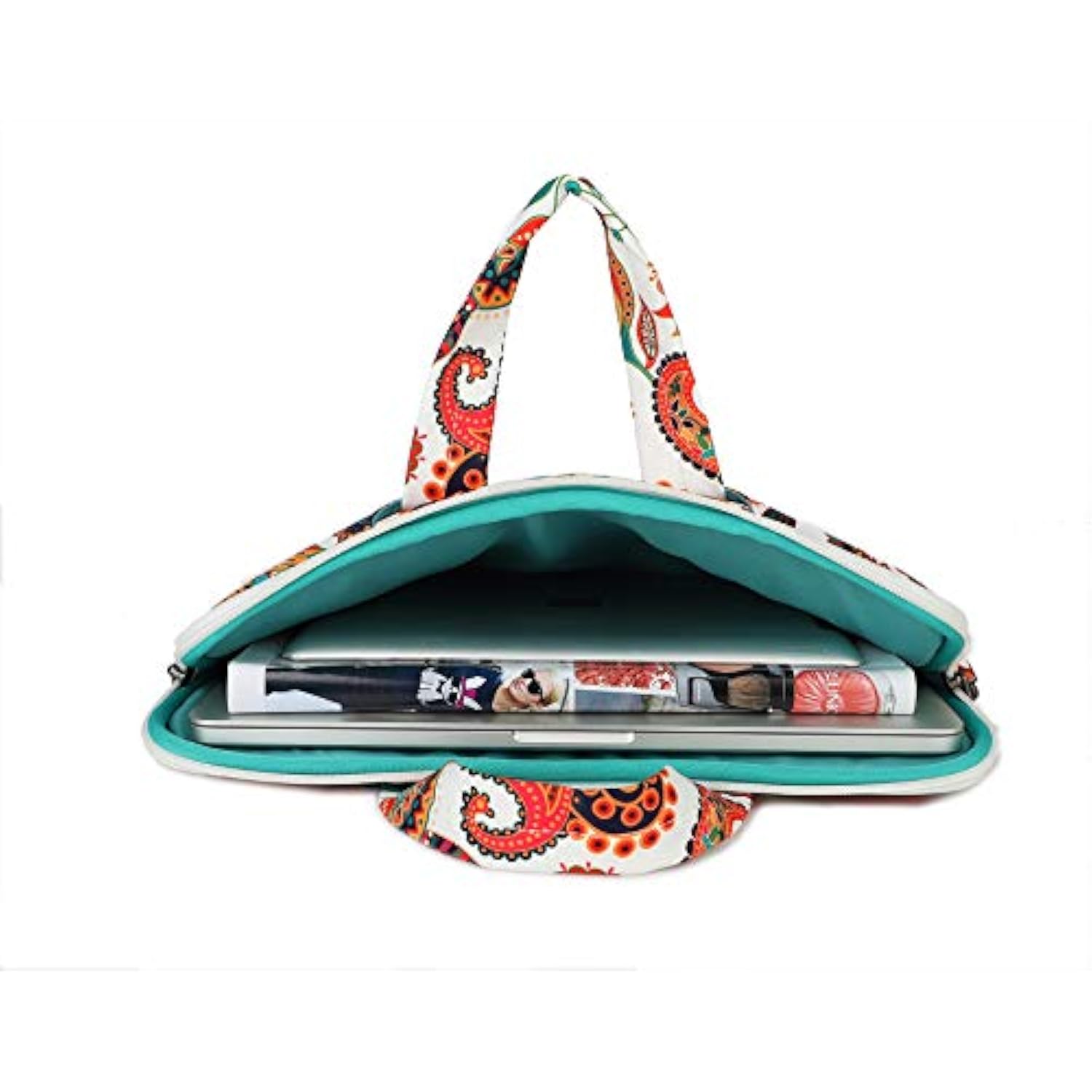 Paisley Pattern Lightweight Waterproof Laptop Shoulder Bag Sleeve Case For Macbook Pro 16 Inch And 15 Inch-15.6 Inch Laptop