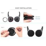 3 Pairs Thickened Foam Ear Pads Compatible With Cadillac Escalade,Escalade-Esv,Srx,Ct5,Ct6,Xt5,Xts,Chevrolet,Buick, Gmc,Wireless Headphone Entertainment Dvd Systems Headset Cushion Earpads