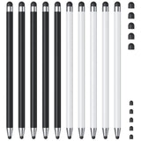 Stylus (10Pcs), Stylus Pen For Touchscreen, High Precision And Sensitivity Stylus Pen For Ipad/Iphone/Samsung/Android Smartphone And Tablets, Compatible With All Capacitive Touch Screen (Black/White)