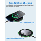 Wireless Charger For Samsung Galaxy S24/S24+/S24 Ultra/S23/S23+/S23 Ultra/S22/S22+/S22 Ultra/S21/S20/S10/S10+/S9/S9+/S8/S8+/S7, Wireless Charging Pad With Qc 3.0 Adapter And 6.6Ft Usb-C Cable, Black
