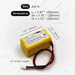 (5-Pack) 4.8V 800Mah Ni-Cd Battery Pack Replacement For Emergi-Lite Bl93Nc487, Exit Light Co Baa-48R, Interstate Nic0186, Dantona Custom-43, Osi Osa-126, Lithonia Elb-Cs06 Emergency Exit Lights